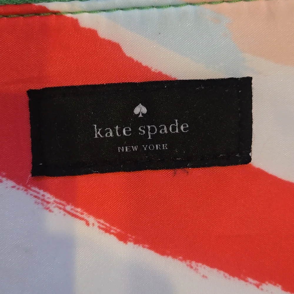 Kate Spade New York for Qantas Multi-Color Brush Strokes Zipper Pouch